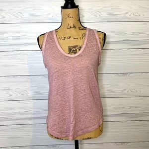 NWT. Young fabulous and broke sheer distressed tank